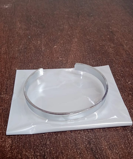 Customized / Personalized Stylish Kada Bracelet (1 Pc / Silver)