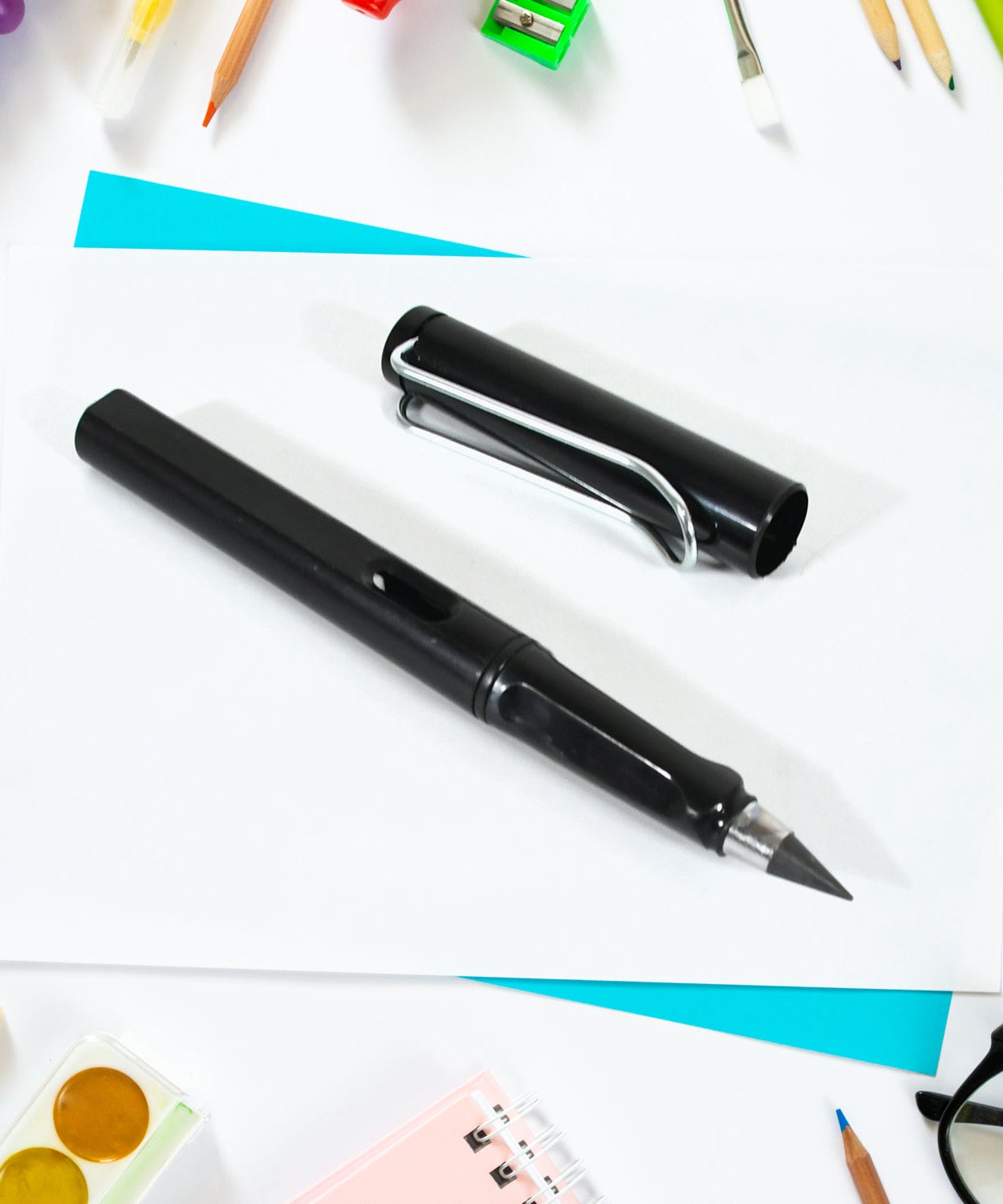 2In1 Everlasting Pencil Replaceable Head With Eraser, Inkless Pencils Eternal, Infinite Pencil, Portable Everlasting Pencil Reusable Erasable, Magic Pencils for Kids Painting Stationary (13 Pcs Set)