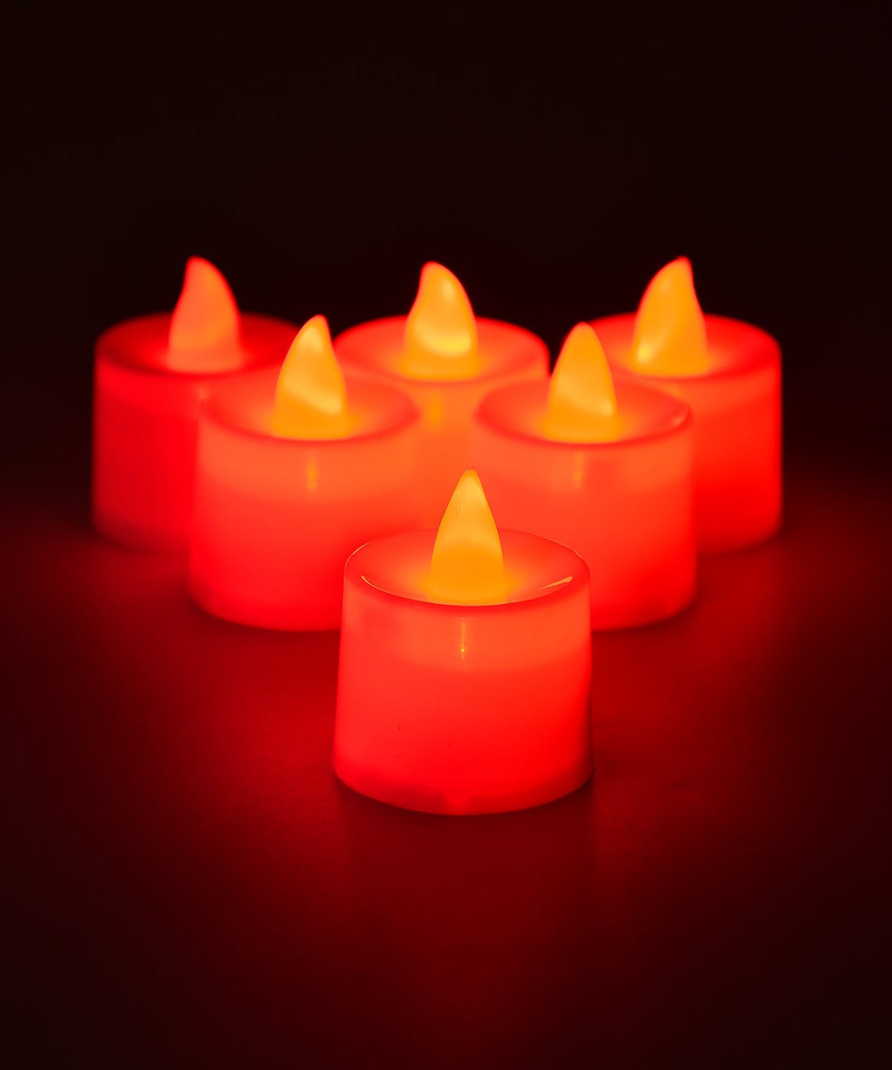 Smokeless LED tea light candles