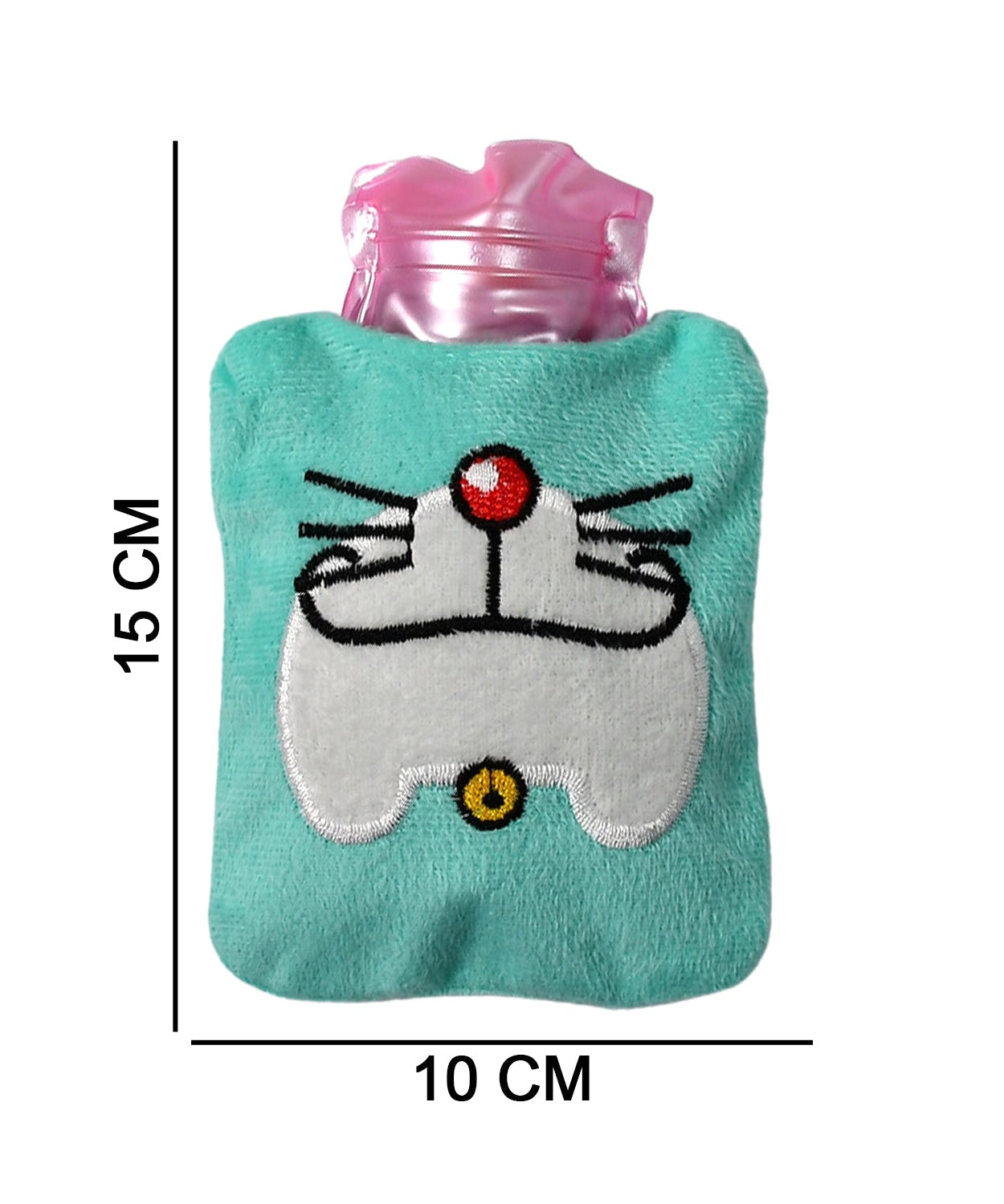 Doremon Cartoon Small Hot Water Bag with Cover for Pain Relief