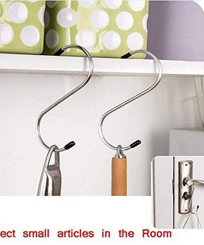 Strong stainless steel S-shaped hooks for reliable hanging solutions.
