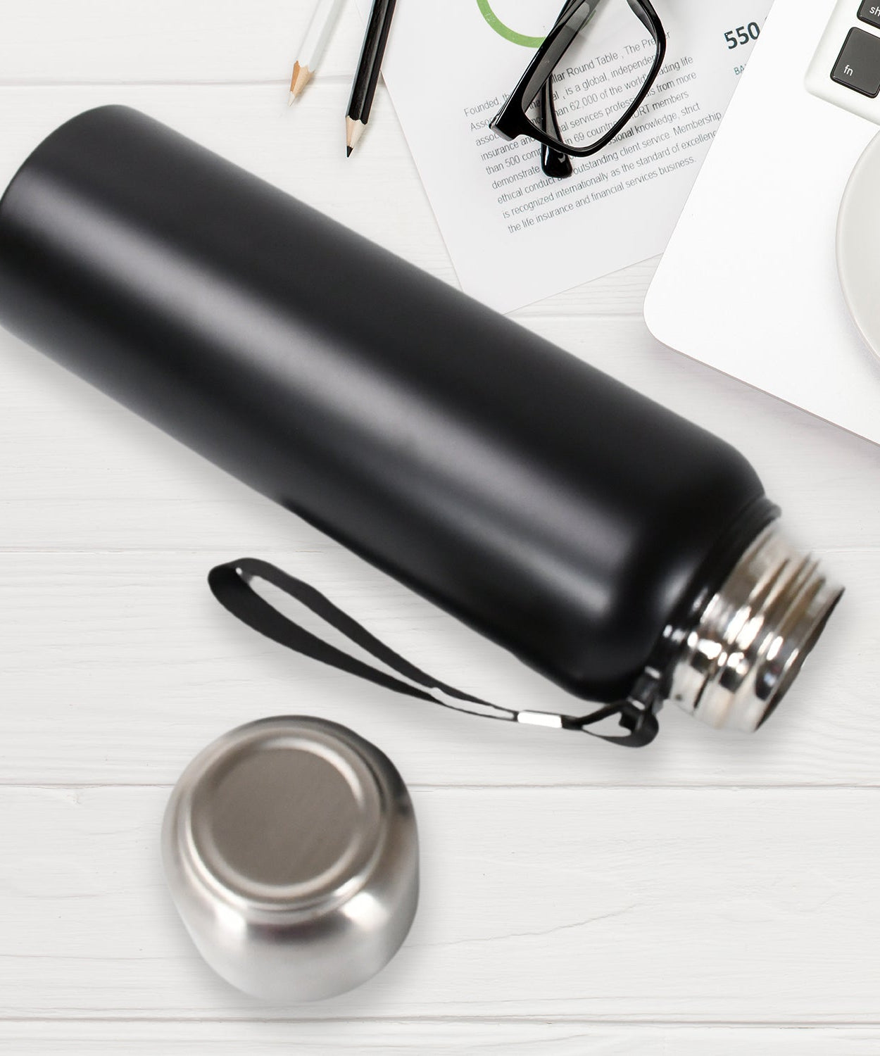 Stainless Steel Water Bottle, Fridge Water Bottle, Stainless Steel Water Bottle Leak Proof, Rust Proof, Cold & Hot Thermos steel Bottle| Leak Proof | Office Bottle | Gym | Home | Kitchen | Hiking | Trekking | Travel Bottle (800ML)