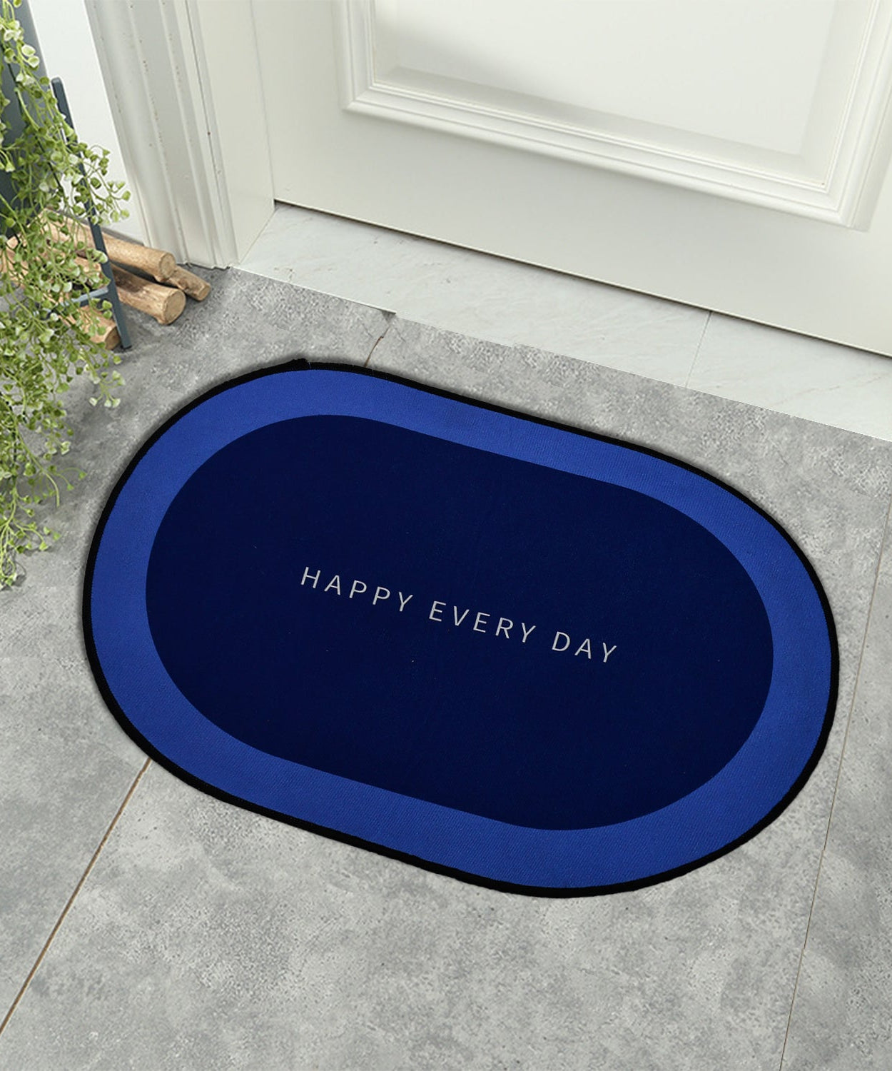 Absorbent floor mat for quick drying, soft and slip-resistant