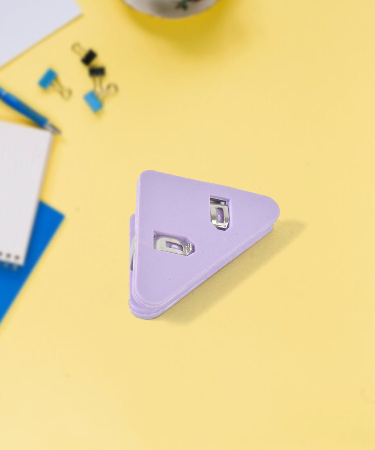 Triangle Paper Clips | Small Corner Clips for Paper, Document Clip (1 pc)