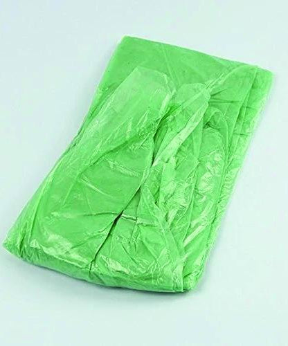 Waterproof disposable raincoat in a folded state