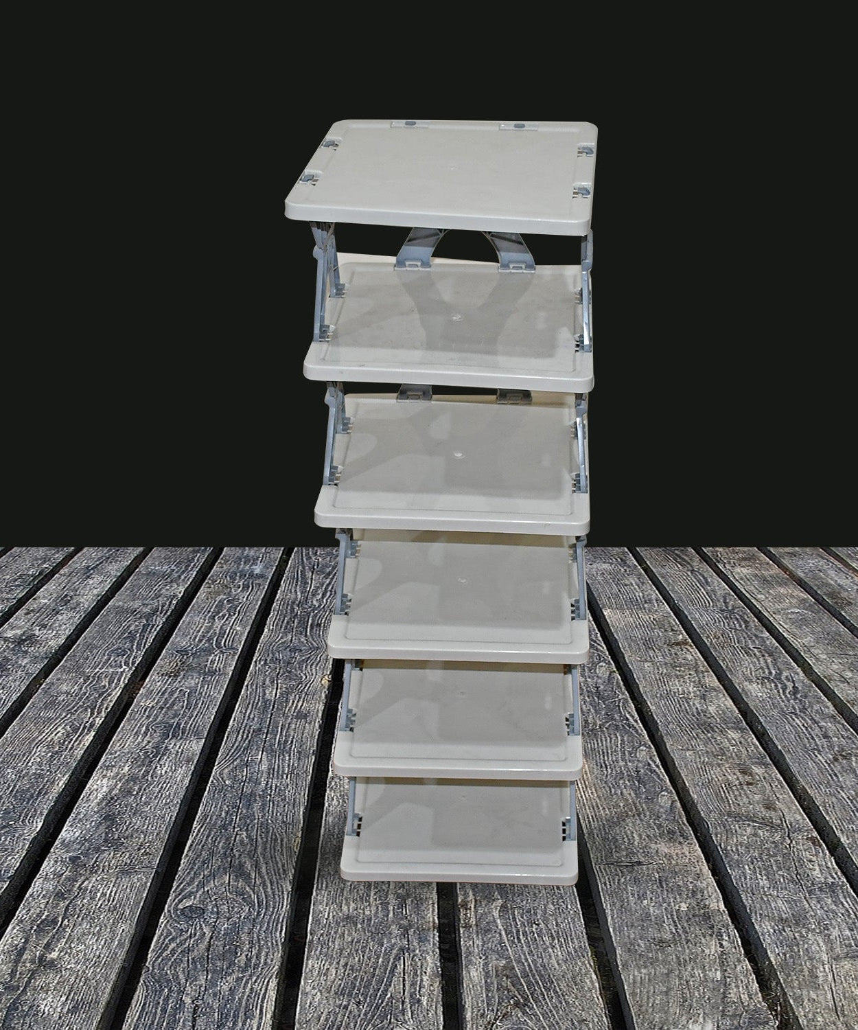 Foldable Shoe Rack (1 Pc, 6 Layers): Space-Saving, Entryway Storage