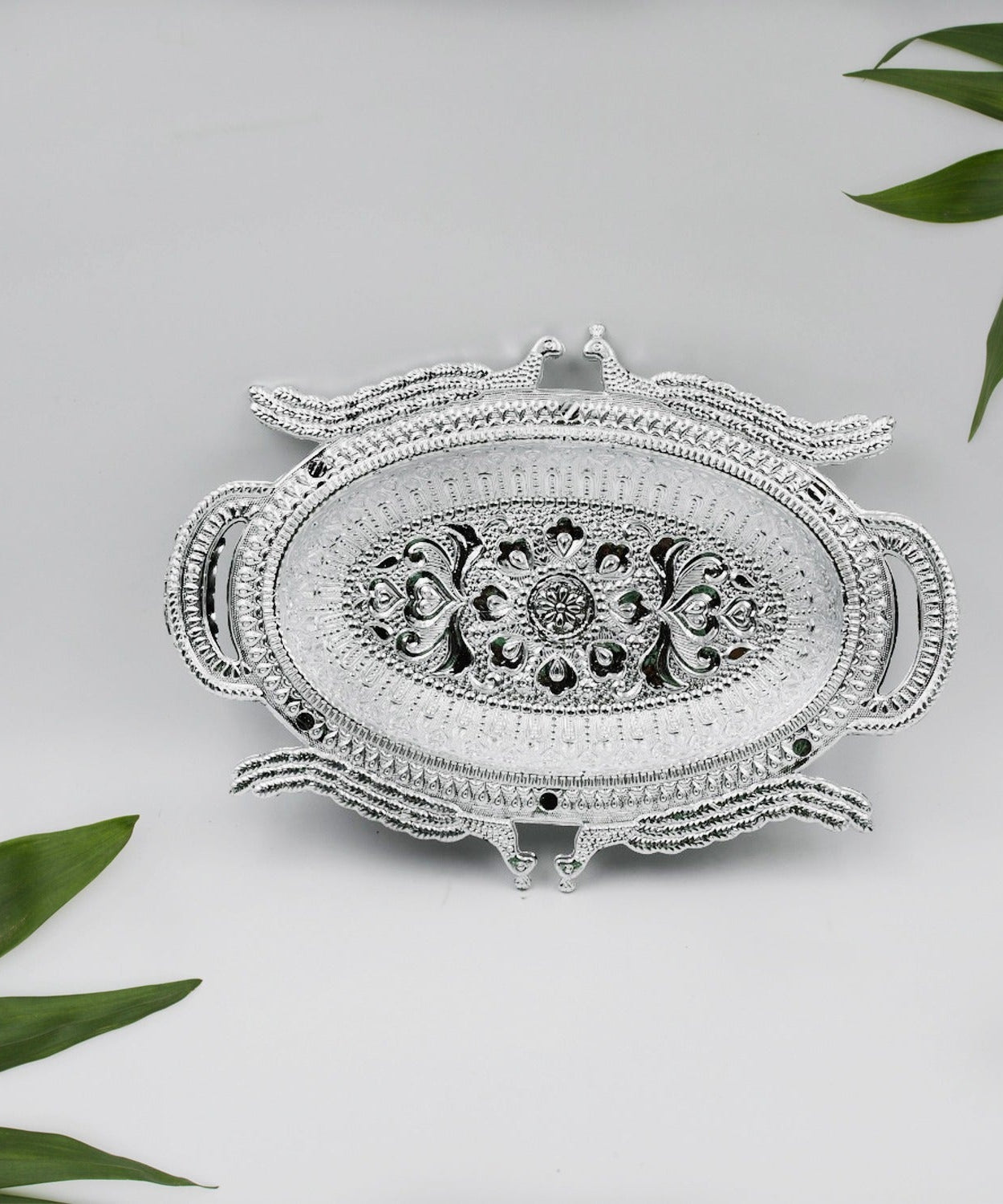 Decorative Mukhwas Serving Tray Serving Mukhwas Plate Fancy Candy Tray Dry Fruit Serving Tray