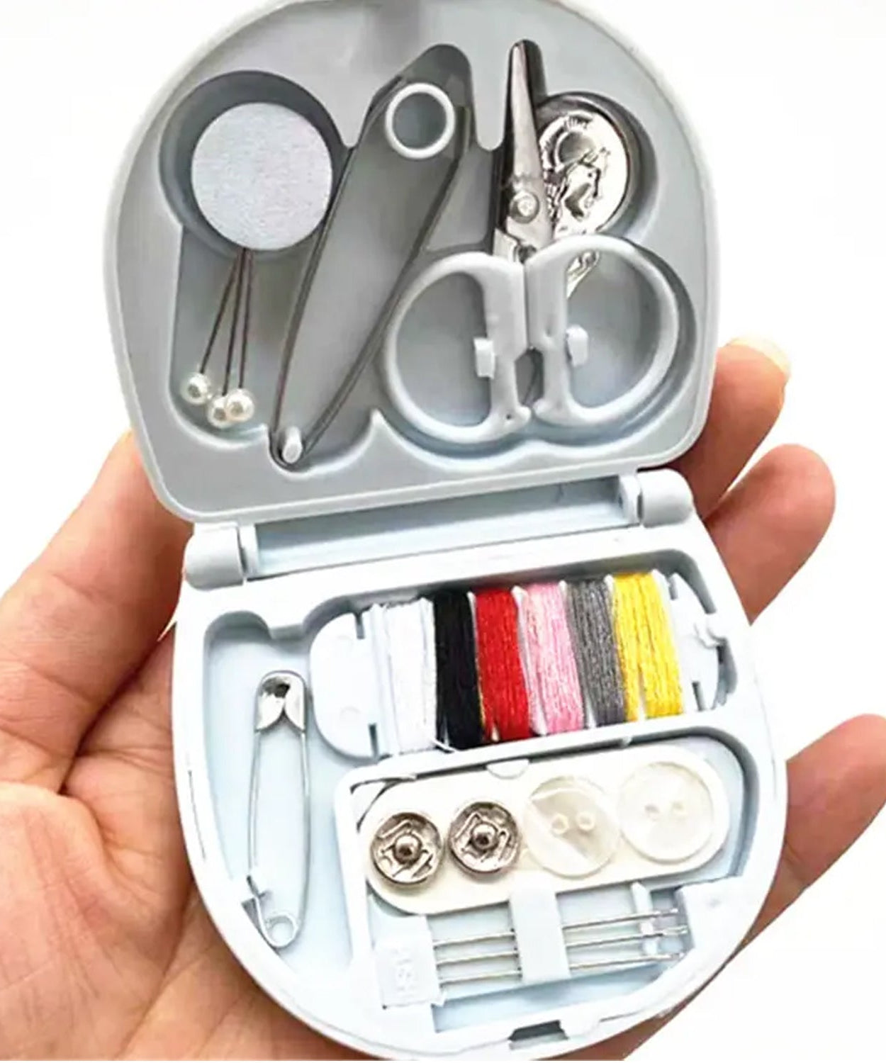 Mini Travel Sewing Kit for Beginners with Threads & Scissors