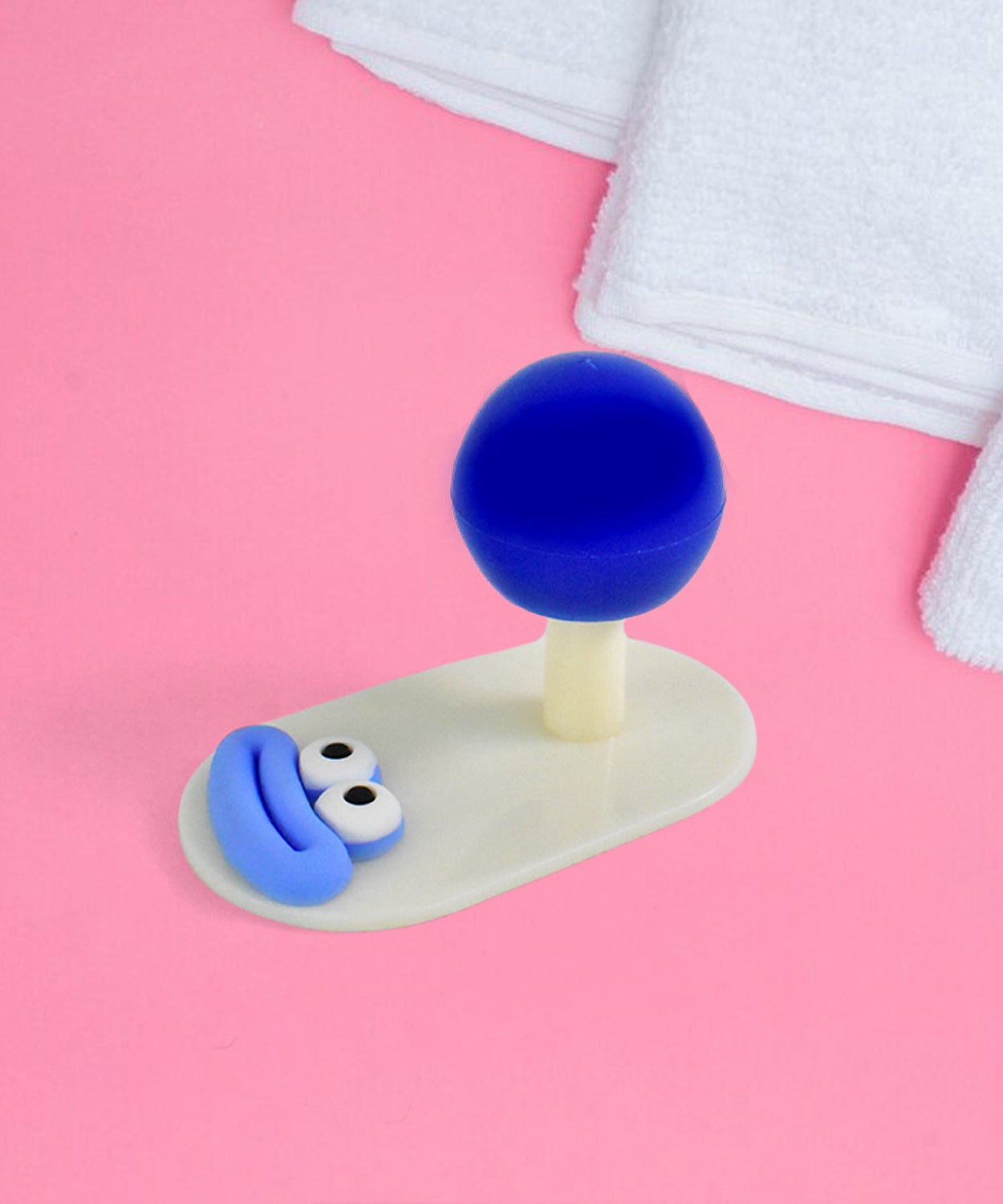 Cartoon Colorful Hooks Simple Ball Shape Hook Self-adhesive (1 Pc)