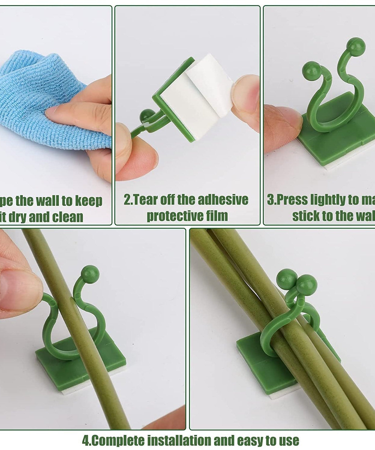 Self-adhesive plant fixings