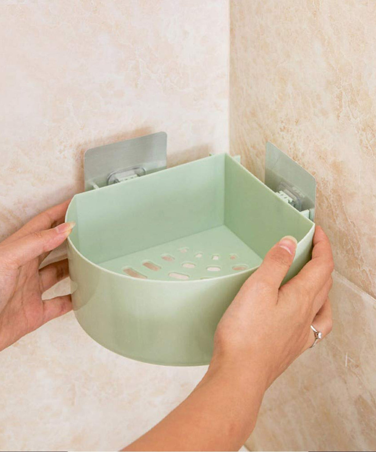 Triangle wall shelf for bathroom or kitchen