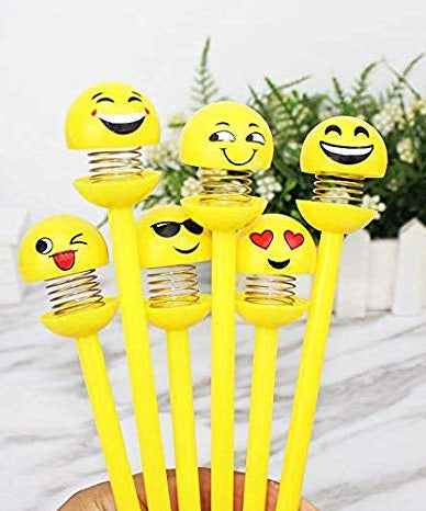 Cute emoji pens for school and office.
