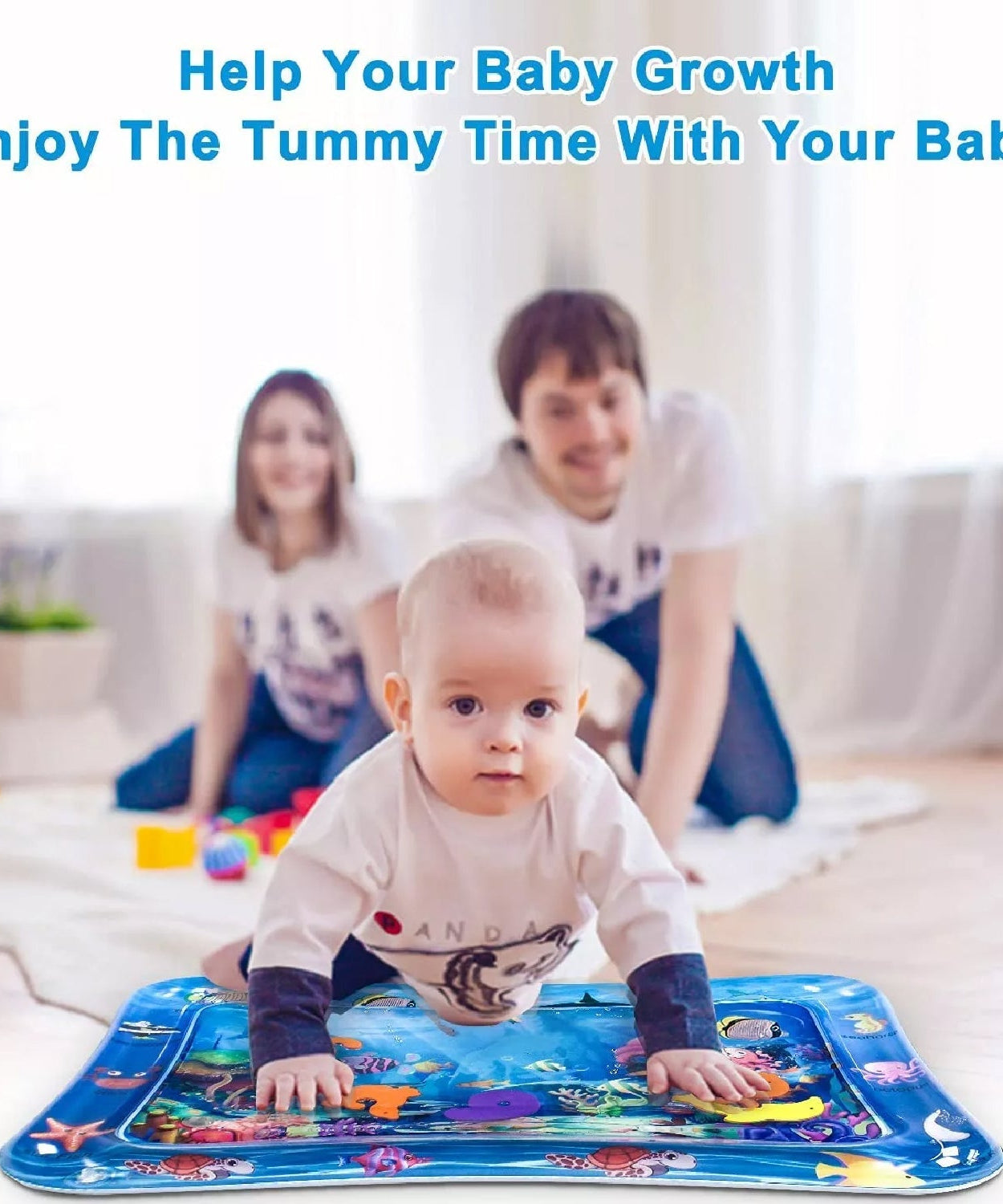Play mat for baby with water activity