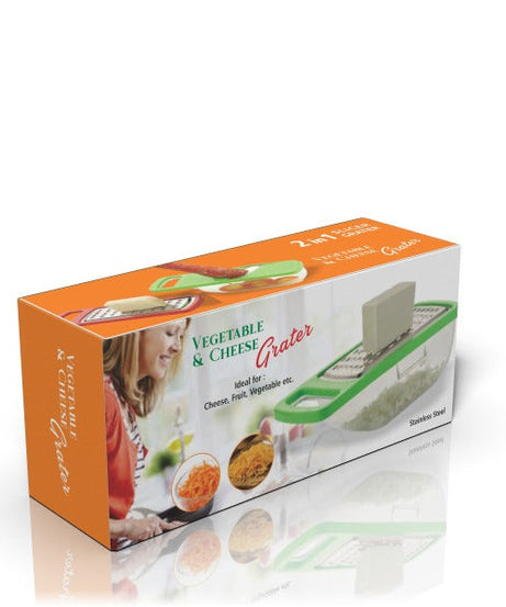 Cheese Grater / Slicer / Chopper With Stainless Steel Blades