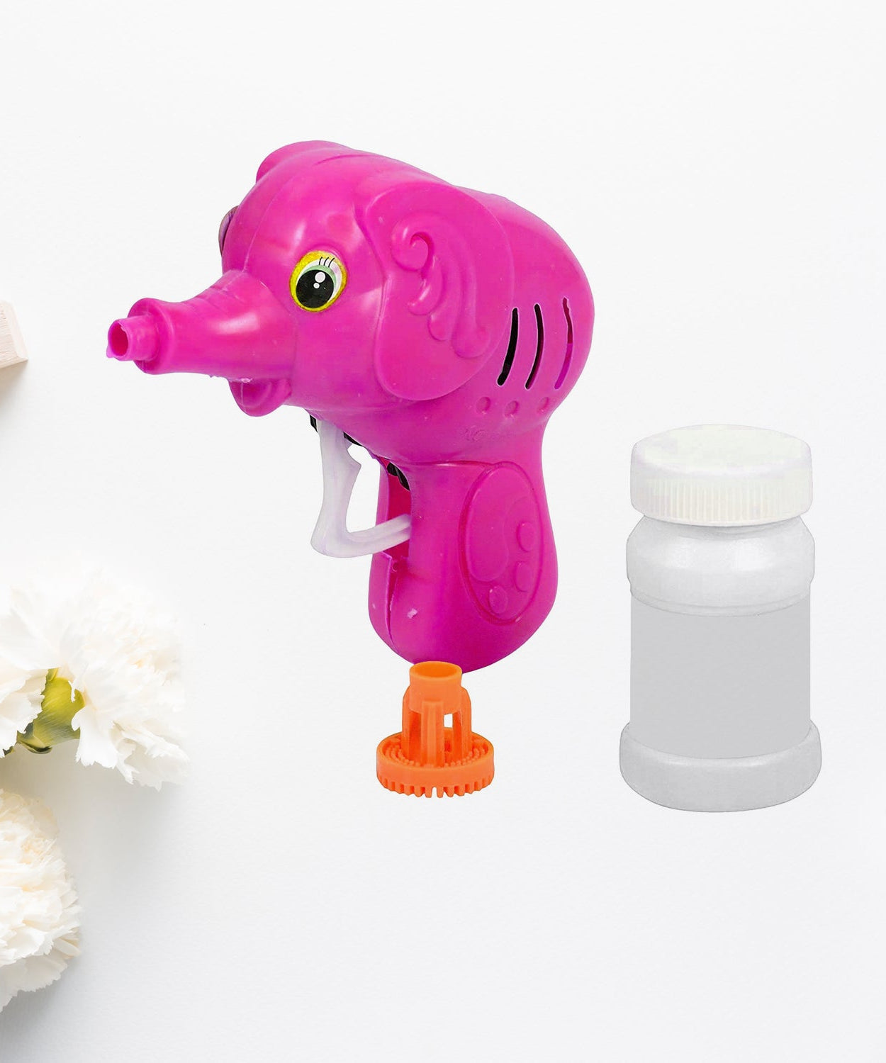 Bubble Gun Elephant Hand Pressing Bubble Gun Toy for Kids Bubble Liquid Bottle with Fun Loading