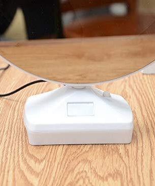 Plastic 2 in 1 Mirror Come Photo Frame with Led Light