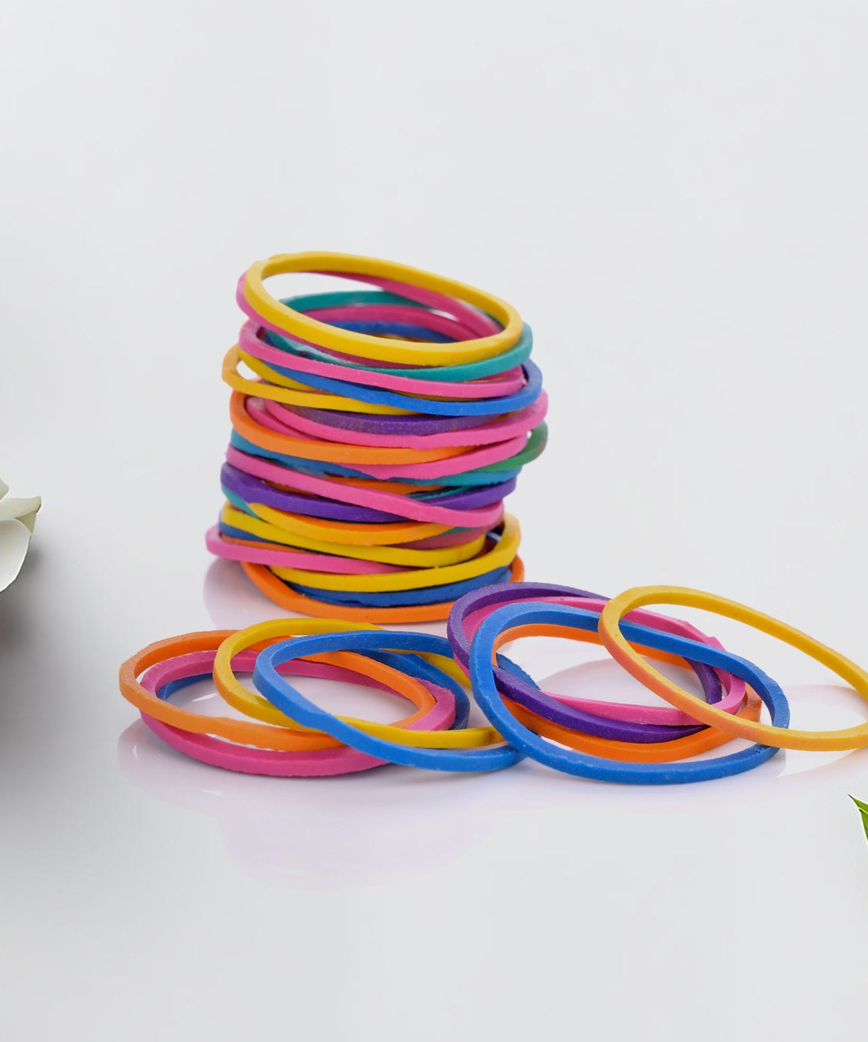 Strong & Reusable Rubber Bands: Multicolor for Office, Home & School (1.5 Inch 100 GM), Hair accessories