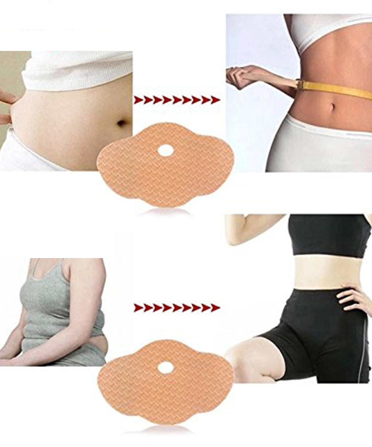 Navel slimming patch for reducing belly fat