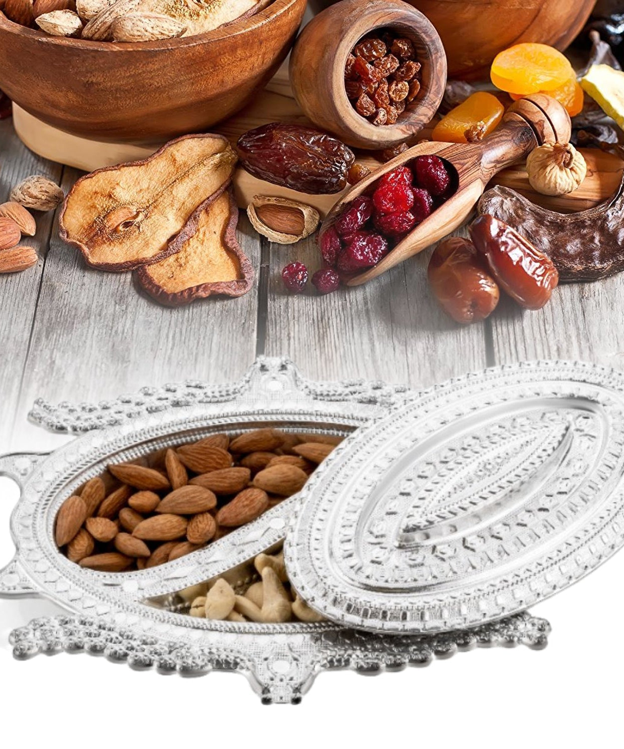 Unique peacock design serving tray for home décor