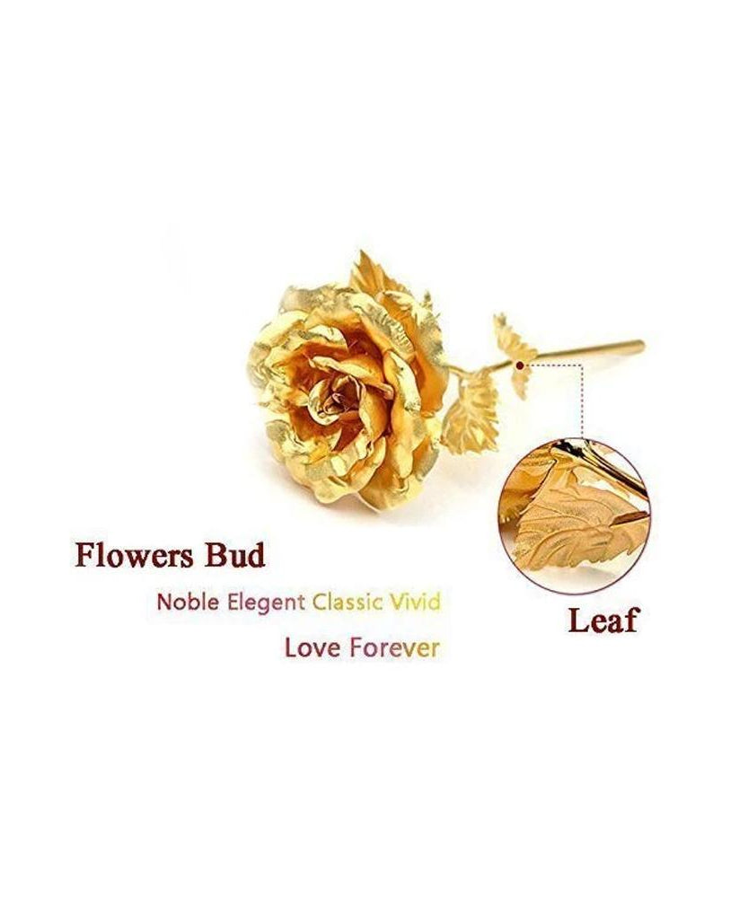 24K gold rose with elegant box