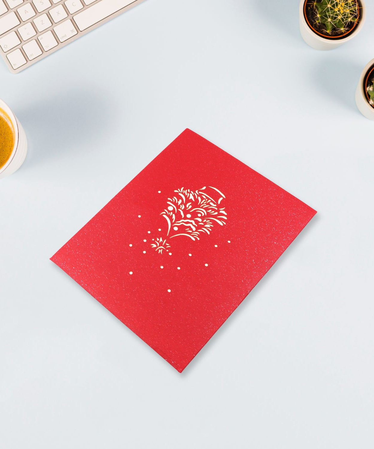 Unique 3D -Up Wishing Card (Christmas): 1 Pc