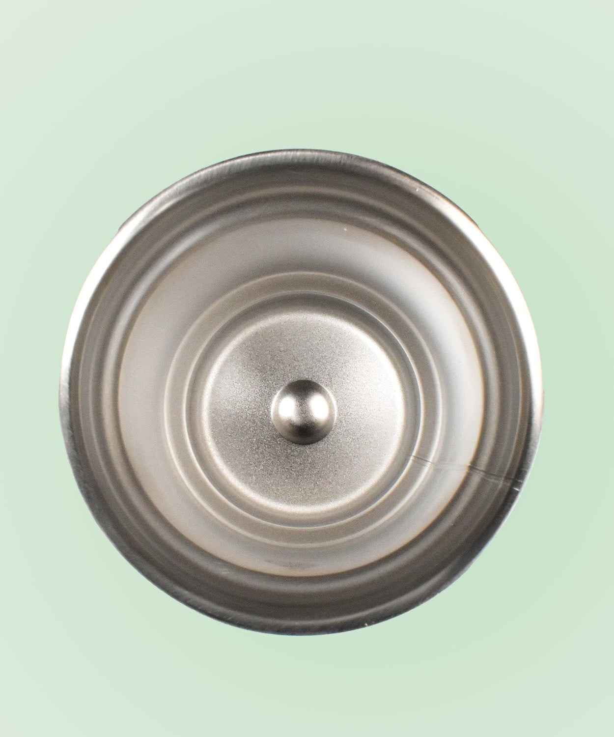 Lidless stainless steel drink mug