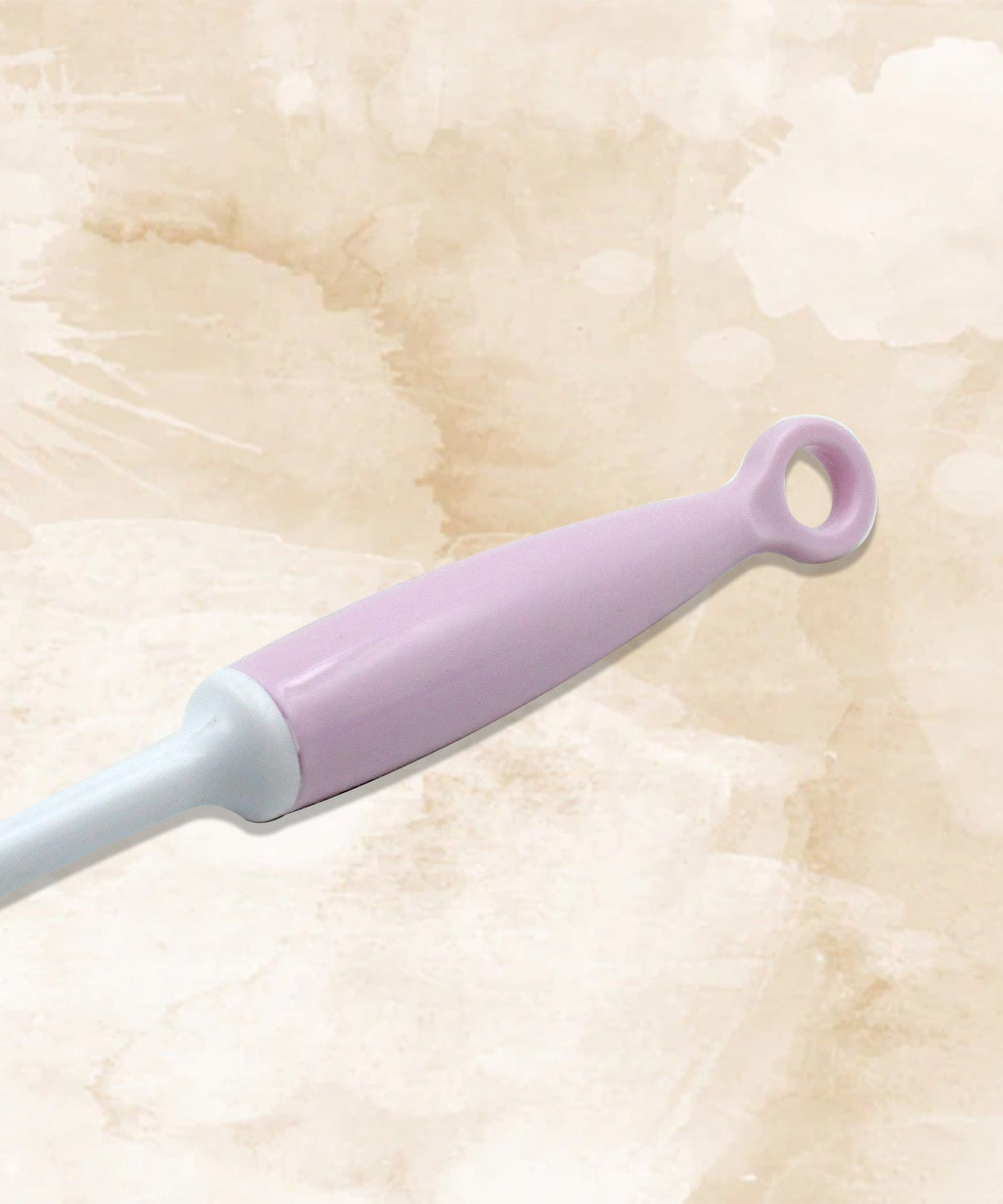 Water bottle cleaner brush with silicone bristles