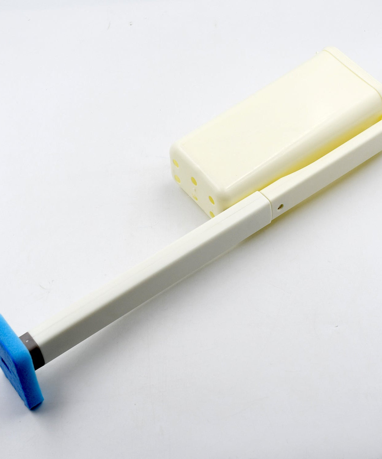 Toilet brush with disposable refill heads.