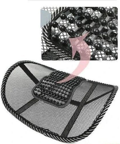 Ventilation back rest with lumbar support.