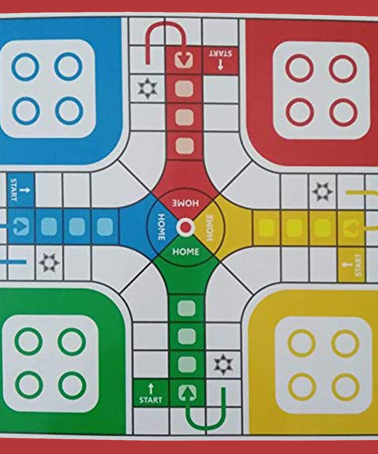 Business game set with plastic money coins and game accessories on a table