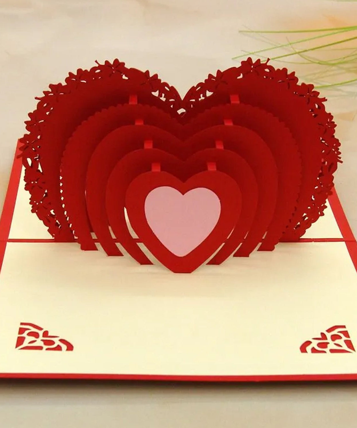 3D -Up Greeting Card (1 Pc): Birthday, Love, Christmas