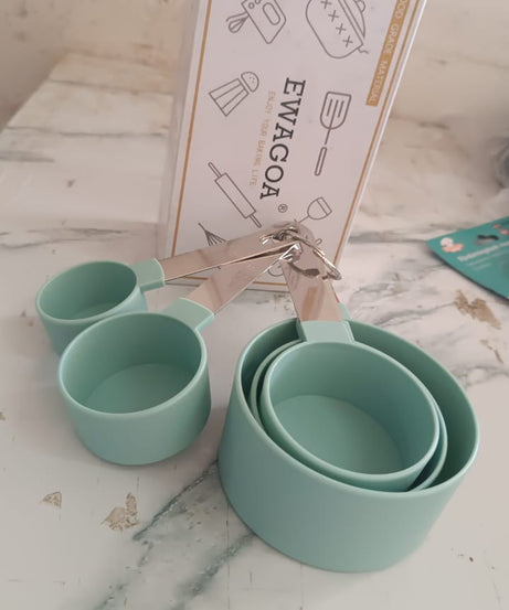 Stainless Steel and Plastics Measuring Cups (5 Pcs Set)