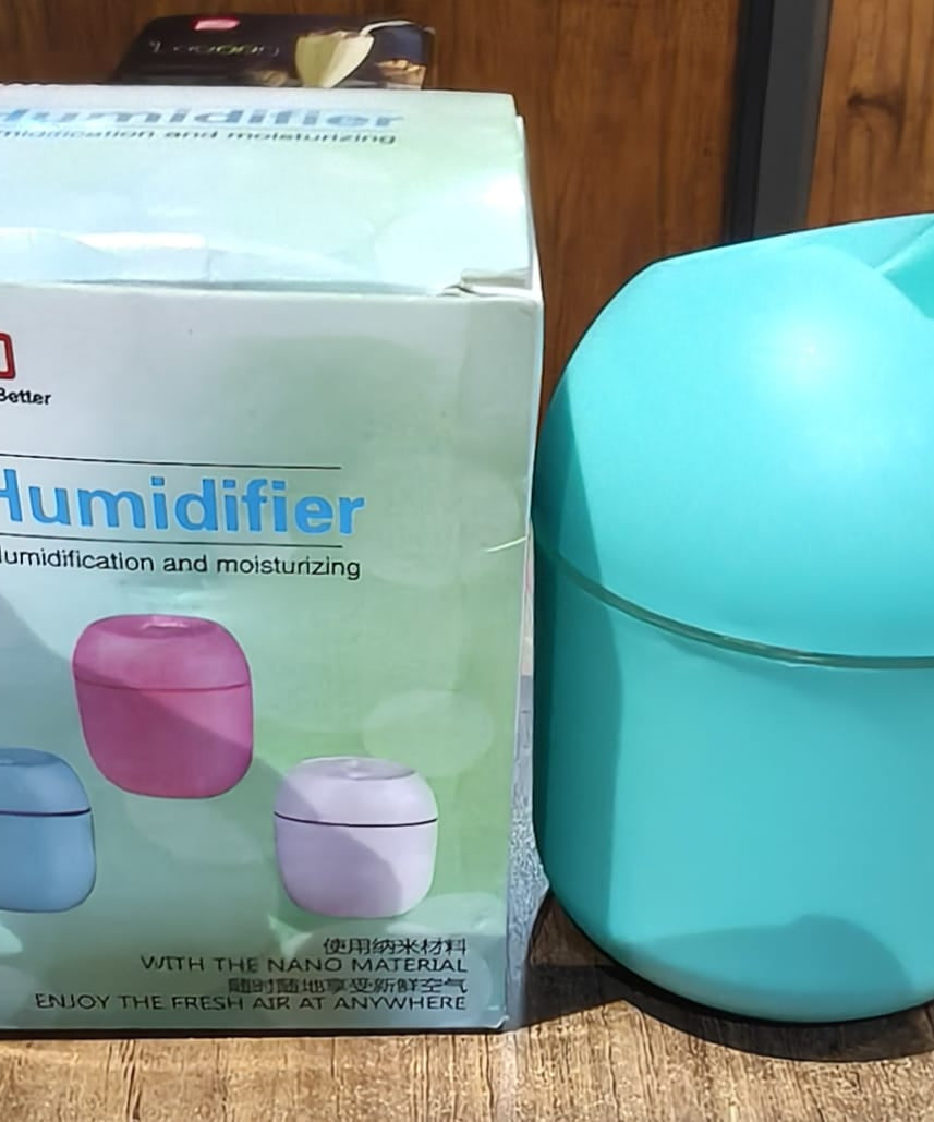 Blue USB Mini Air Humidifier for Home & Office (1 Pc)