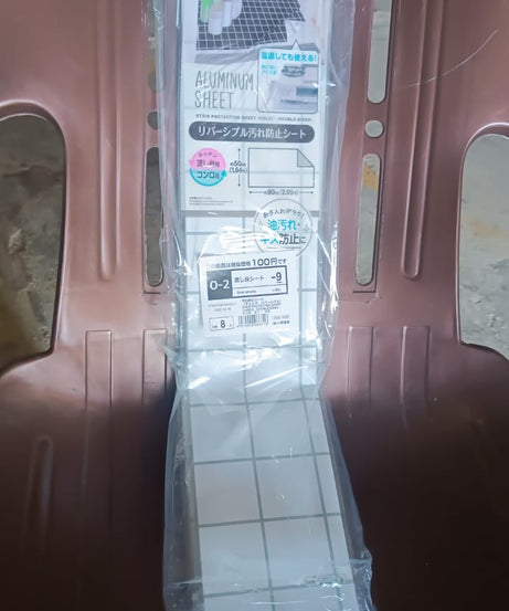 Aluminium Kitchen Wall Sheet Aluminium Without Adhesive (3 Pc / 50x90 Cm)