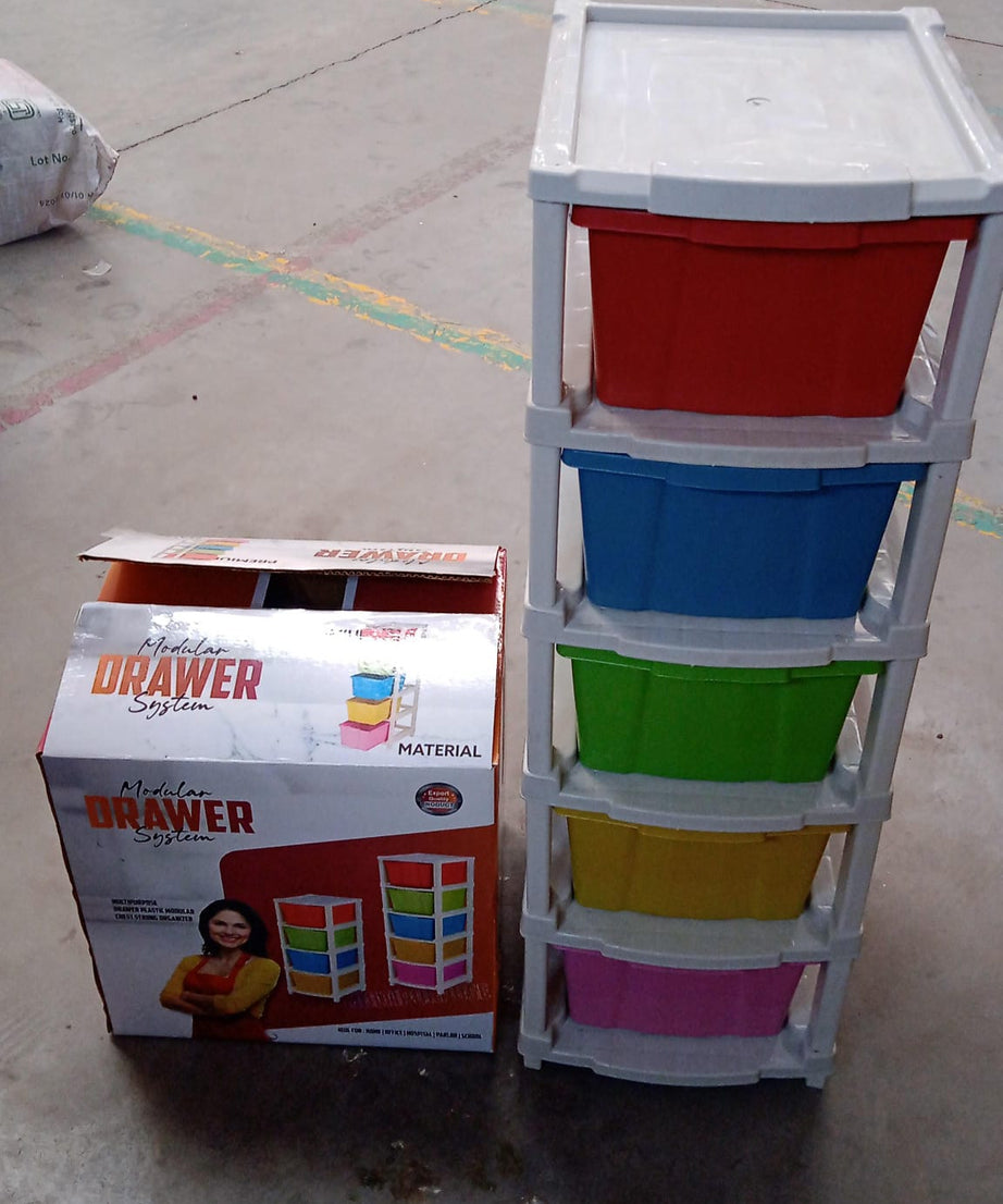 Multipurpose Modular Drawer Organizer Storage Box - 5 Layers