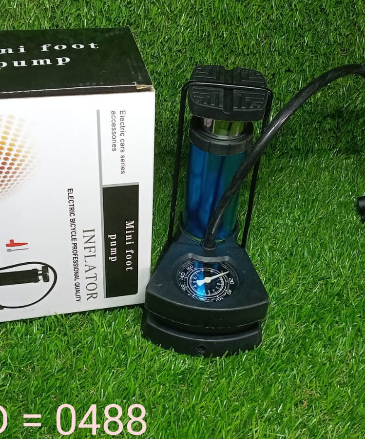 Foot pump with valve attachments