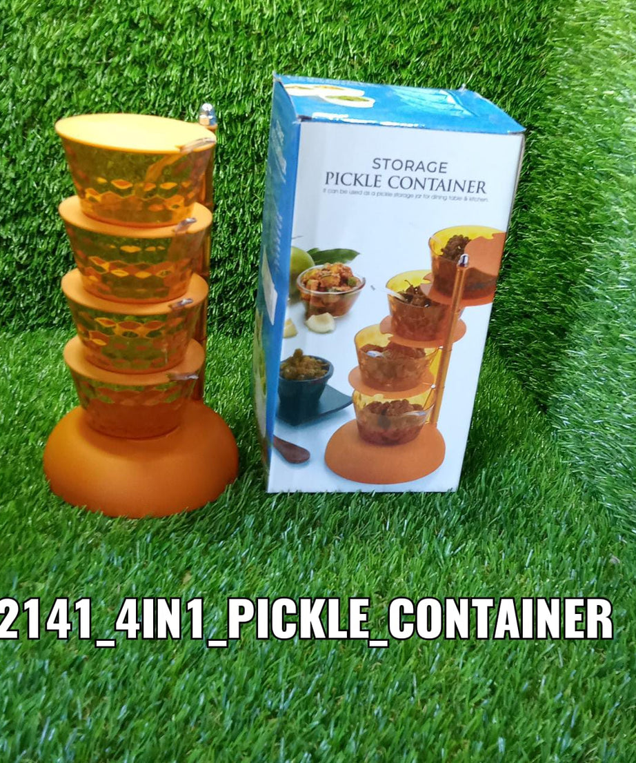 Functional kitchen rack for storing pickles and condiments