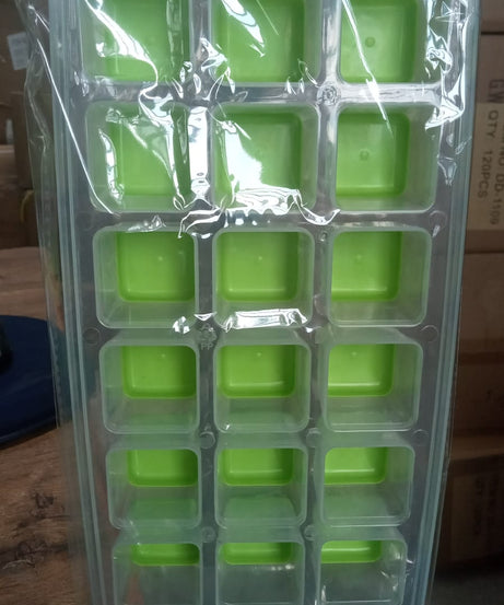 green color ice cube tray