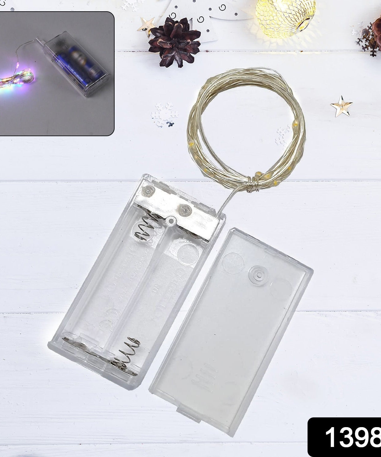 Multicolor 2AA Battery Powered, Copper Wire String Fairy Lights with 30 LEDs