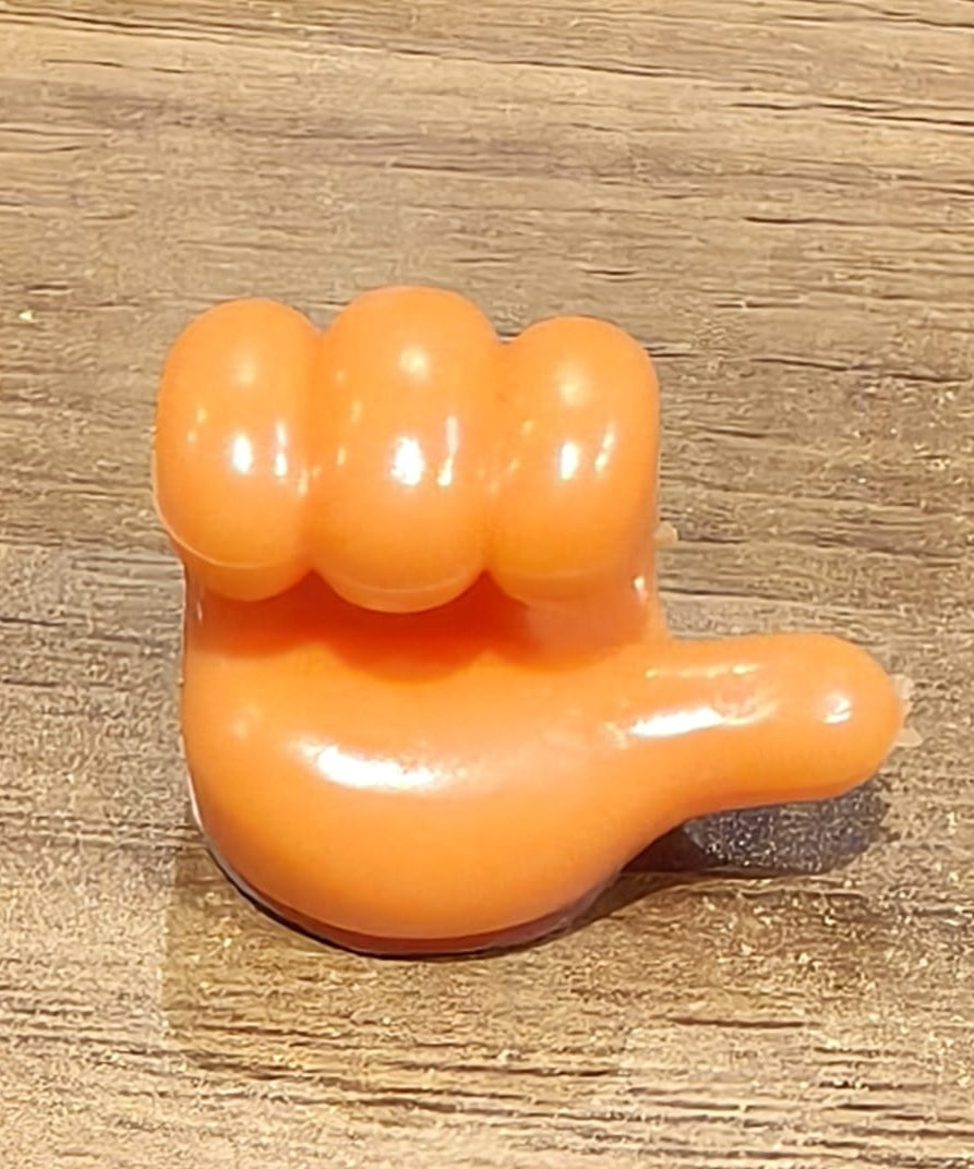 Orange Multifunctional Multi functional Hand Shape Wall Clip Hanger Keys Cable Holder