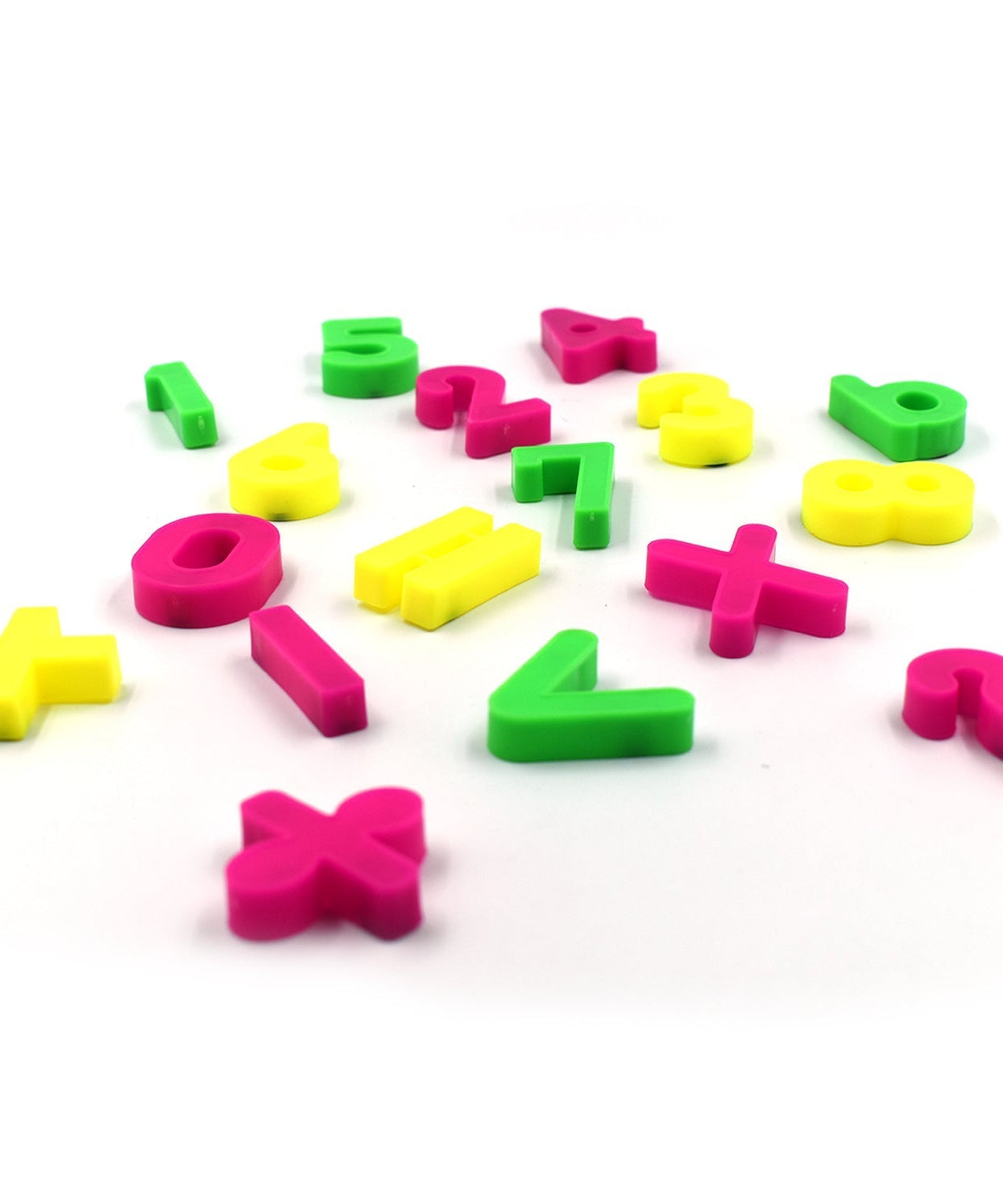 magnetic numbers with vibrant colors and shapes.