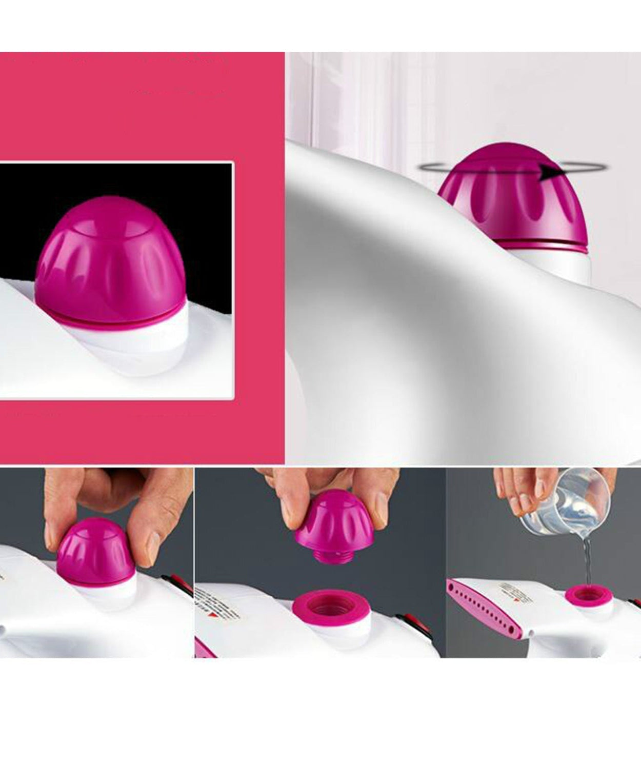 Handy garment steamer for wrinkle-free clothes