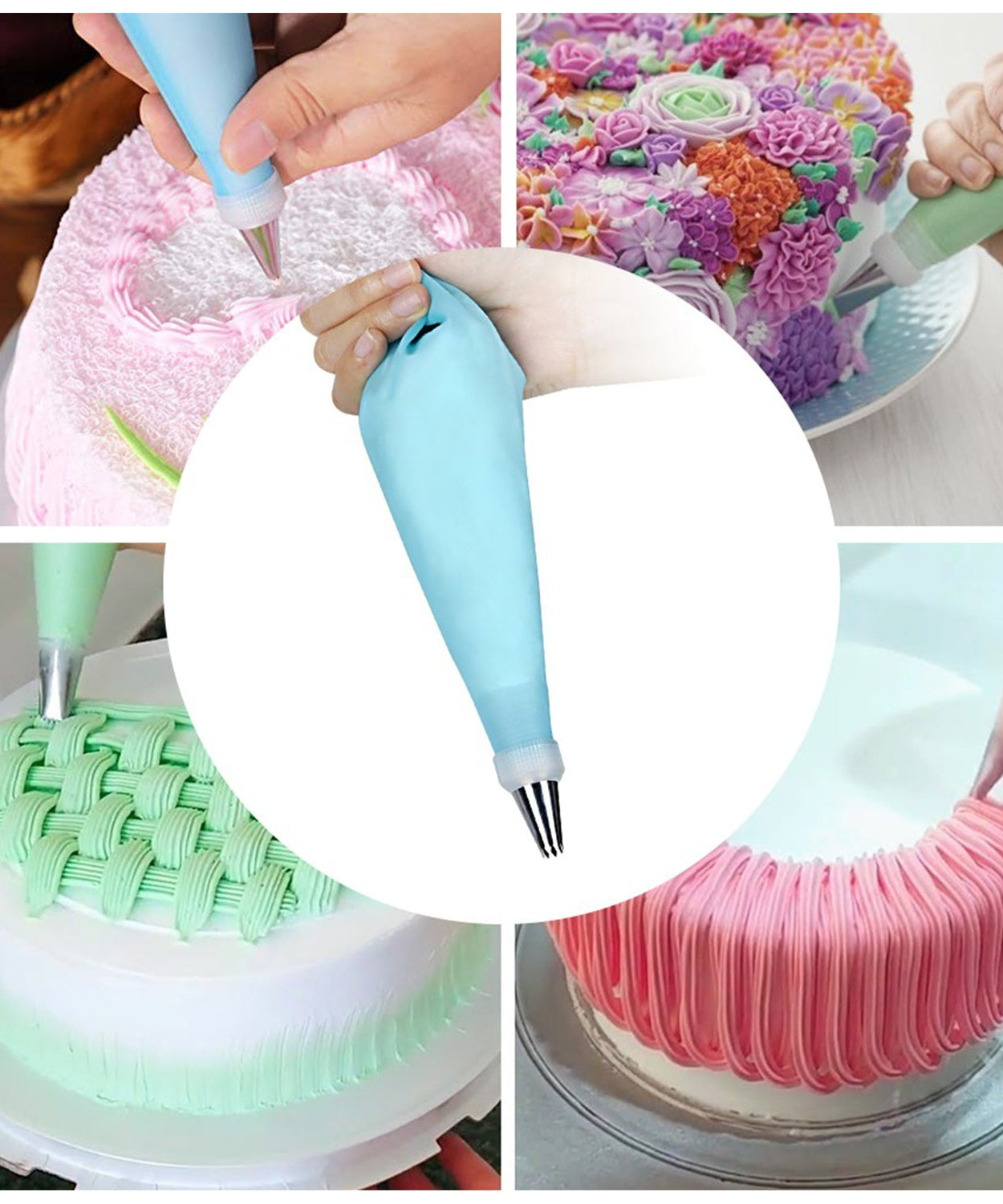 Nozzle set for cakes