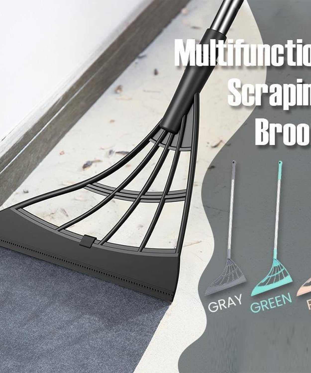 Versatile wiper for both wet and dry floor cleaning