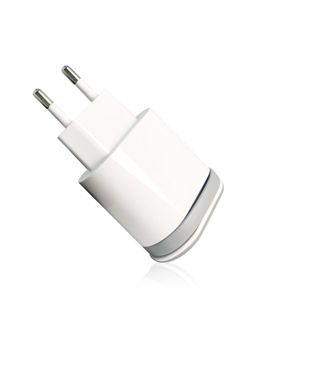 USB fast charger adapter with visible charging port and power specifications.