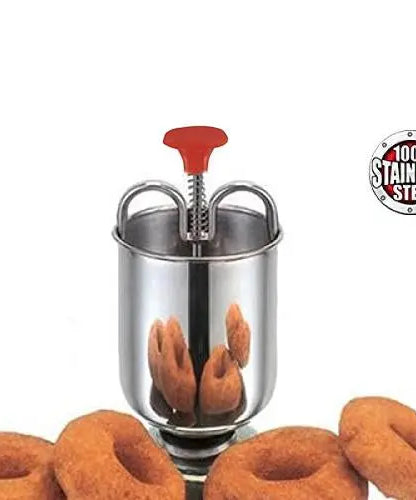 Vada maker tool, stainless steel, full view