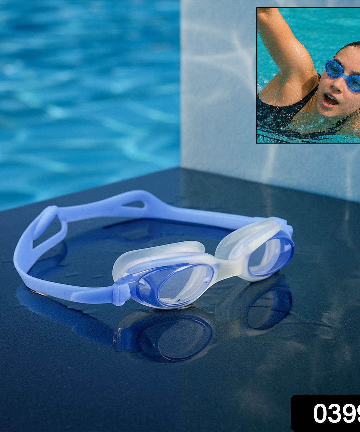 Silicone Strap Swimming Goggles