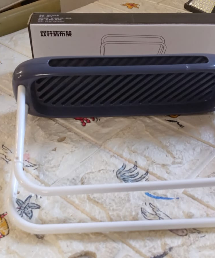 Kitchen Storage Rack for Dish Towels & Cloths (1 Pc, Organizer)