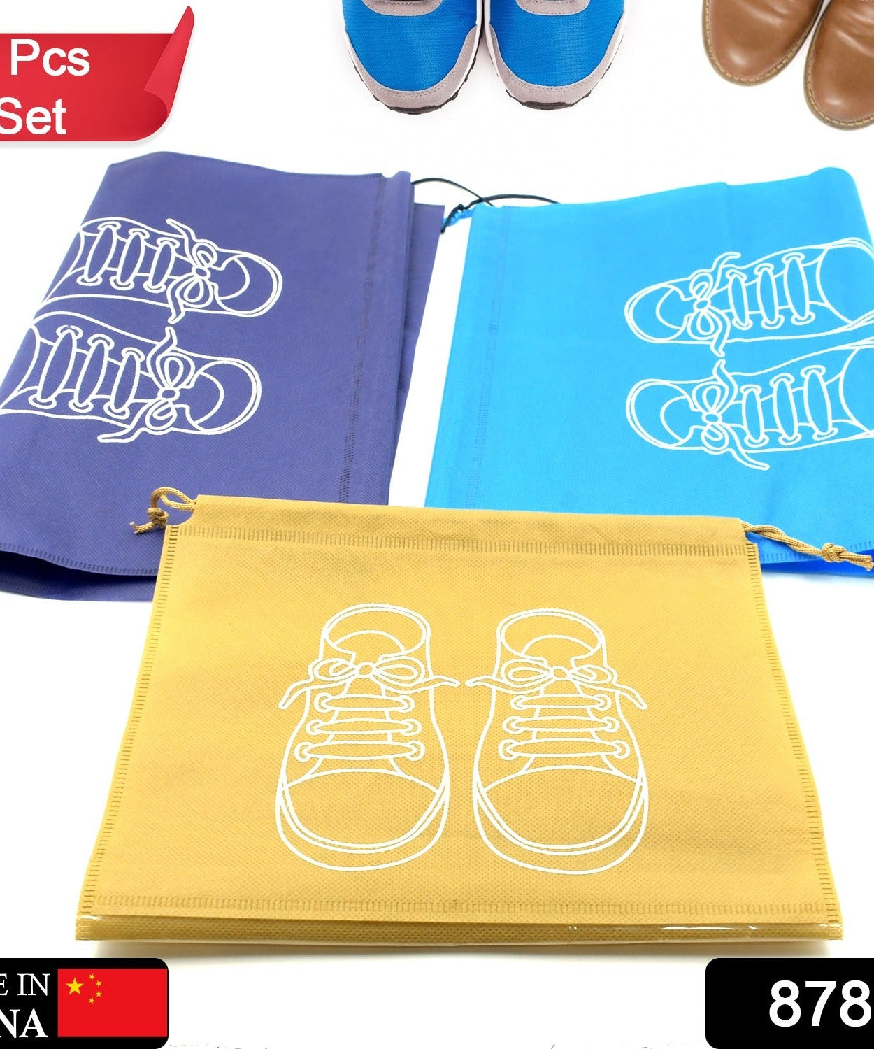 BEACH BAG SHOES STORAGE BAG CLOSET ORGANIZER NON-WOVEN TRAVEL PORTABLE BAG WATERPROOF POCKET CLOTHING CLASSIFIED HANGING BAG SHOE BAG LUGGAGE TRAVEL PORTABLE SHOE POUCH NON WOVEN TRANSPARENT WINDOW (3 PC )