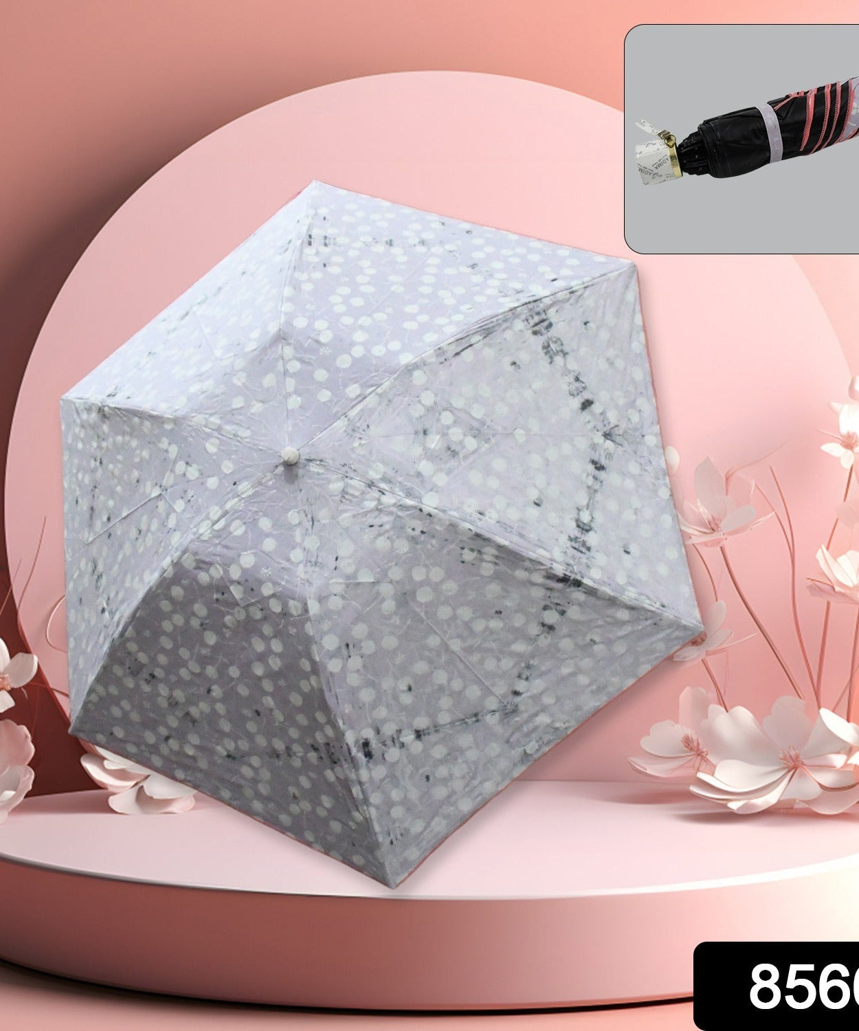 2 Fold Sun Protective Solid Foldable Outdoor Umbrella, Portable Sun, UV Protection Lightweight Rain Umbrella With Umbrella Case For Girls, Women, Men, Boys